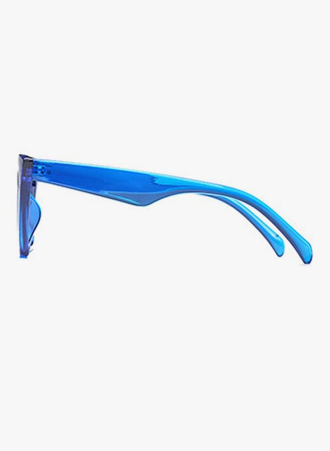 hikulity Women's UV Protection Square Sunglasses Blue  - Image 3