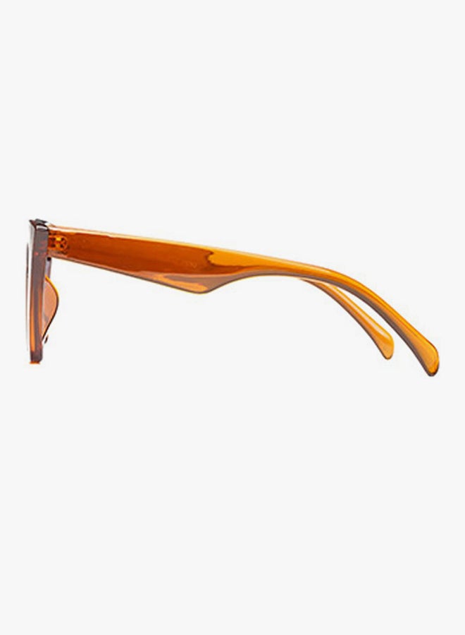 hikulity Women's UV Protection Square Sunglasses Orange  - Image 3