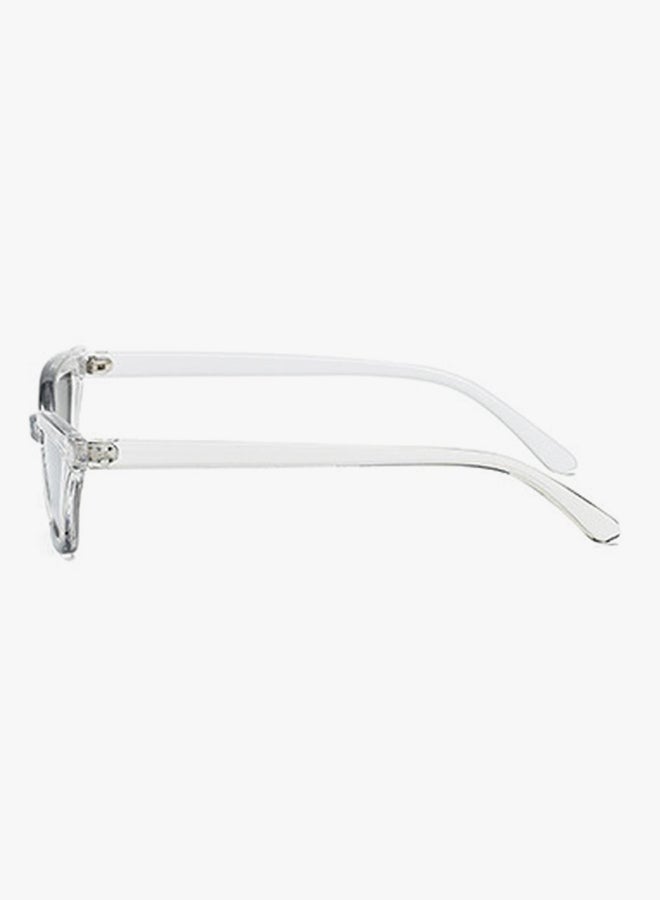 hikulity Women's UV Protection Cat Eye Sunglasses Clear/Silver  - Image 3