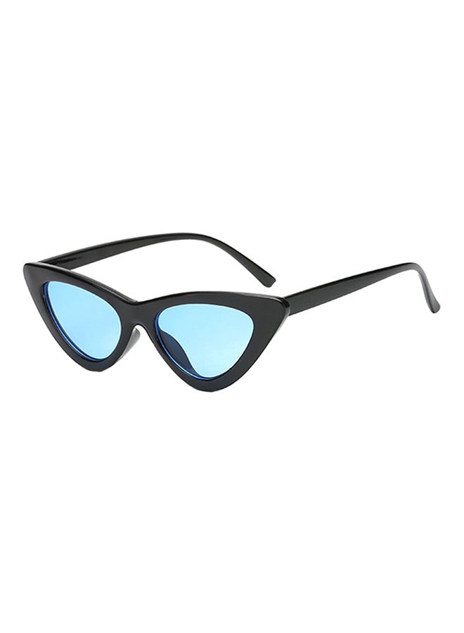 hikulity Women's UV Protection Cat Eye Sunglasses Black/Blue  - Image 1