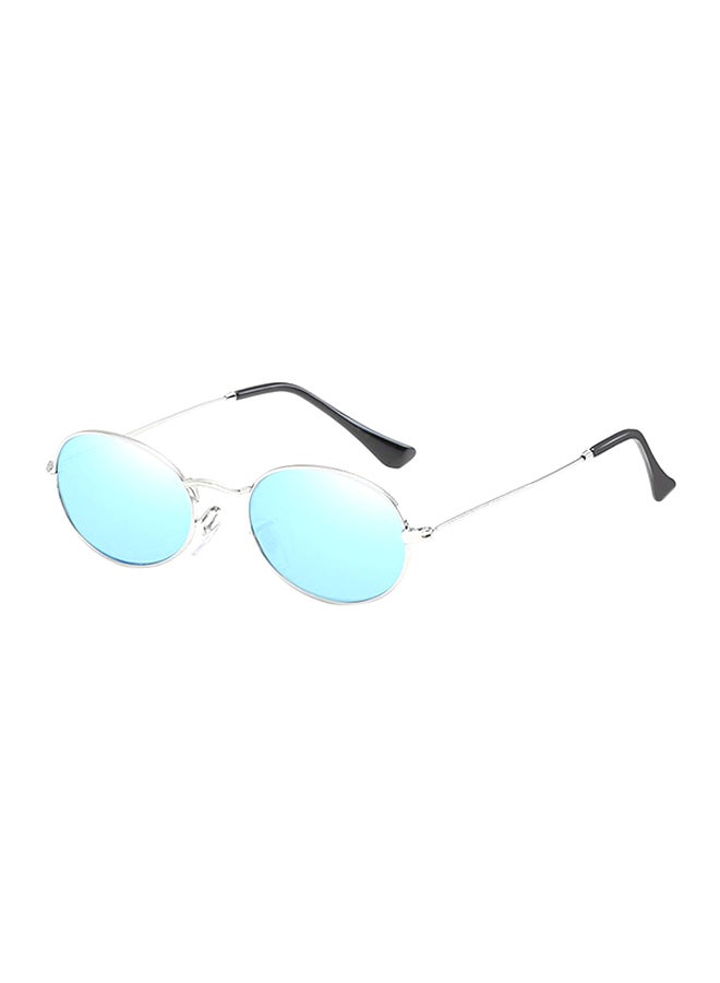 hikulity Polychromatic (Transitions) Oval Sunglasses Silver/Blue  - Image 1
