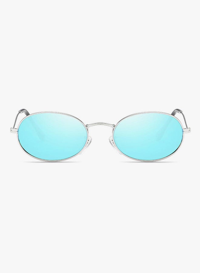 hikulity Polychromatic (Transitions) Oval Sunglasses Silver/Blue  - Image 2