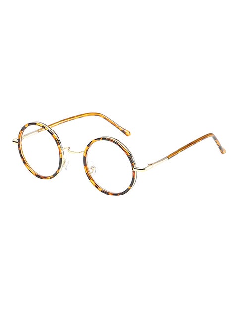 Polychromatic (Transitions) Round Glasses Leopard/Clear