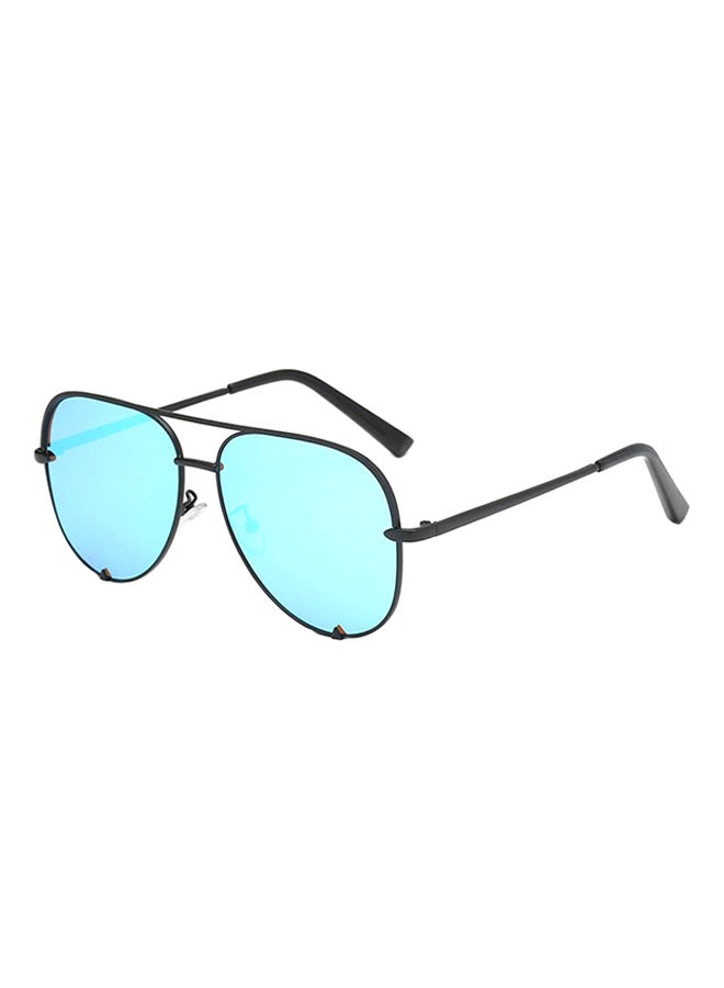 hikulity UV Protection Pilot Sunglasses Black/Blue 