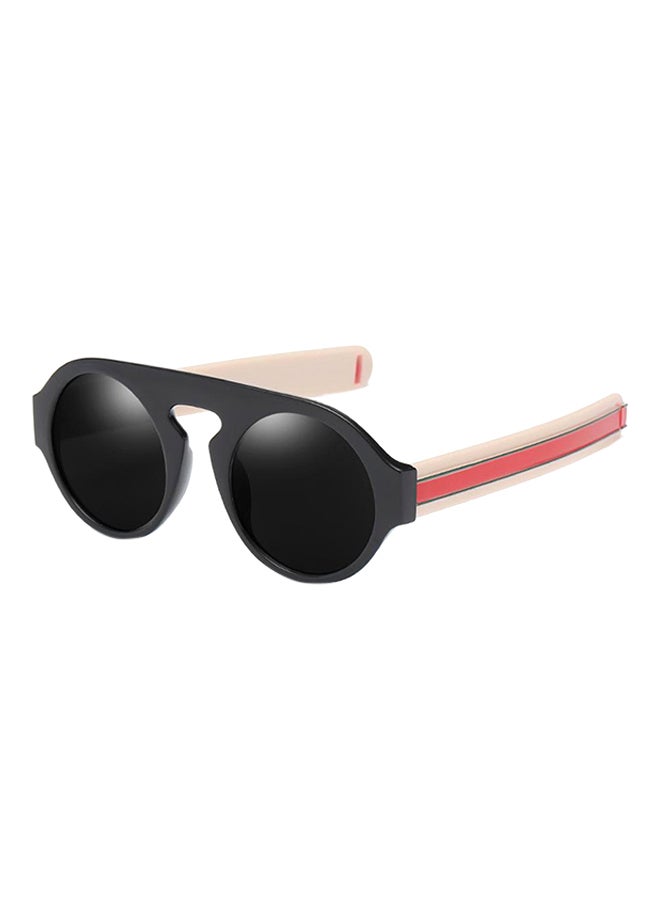 hikulity UV Protection Round Sunglasses Black/Grey 