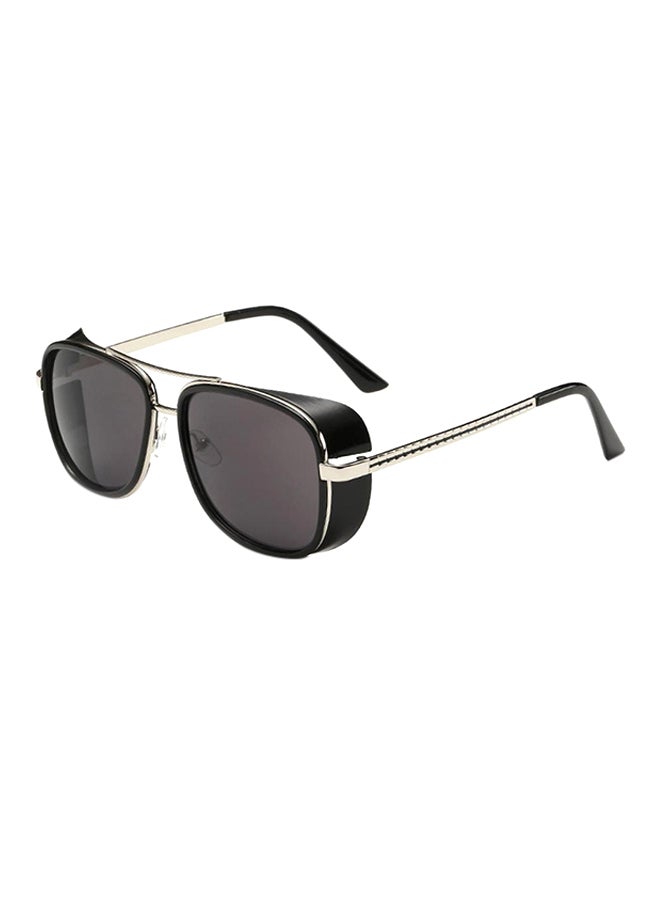 hikulity Men's UV Protection Goggle Sunglasses Iron Black/Double Grey  - Image 1