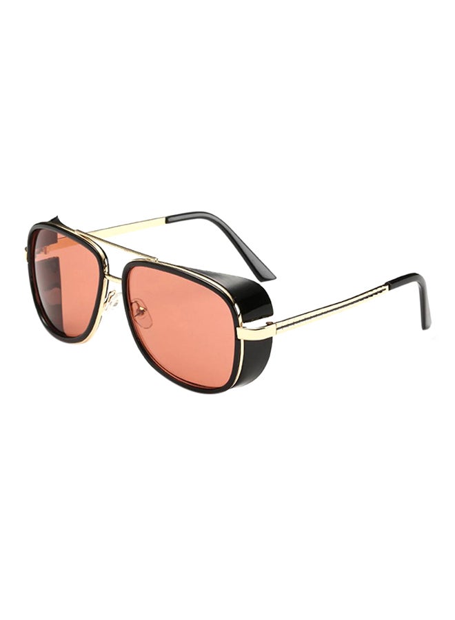 hikulity Men's UV Protection Goggle Sunglasses Iron Black/Red 