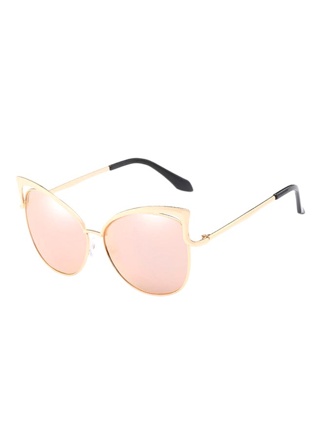 hikulity Women's UV Protection Cat Eye Sunglasses Gold/Pink  - Image 1