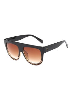 hikulity Women's UV Protection Oversized Sunglasses Black/Leopard Brown  - Image 1
