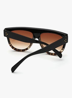 hikulity Women's UV Protection Oversized Sunglasses Black/Leopard Brown  - Image 3