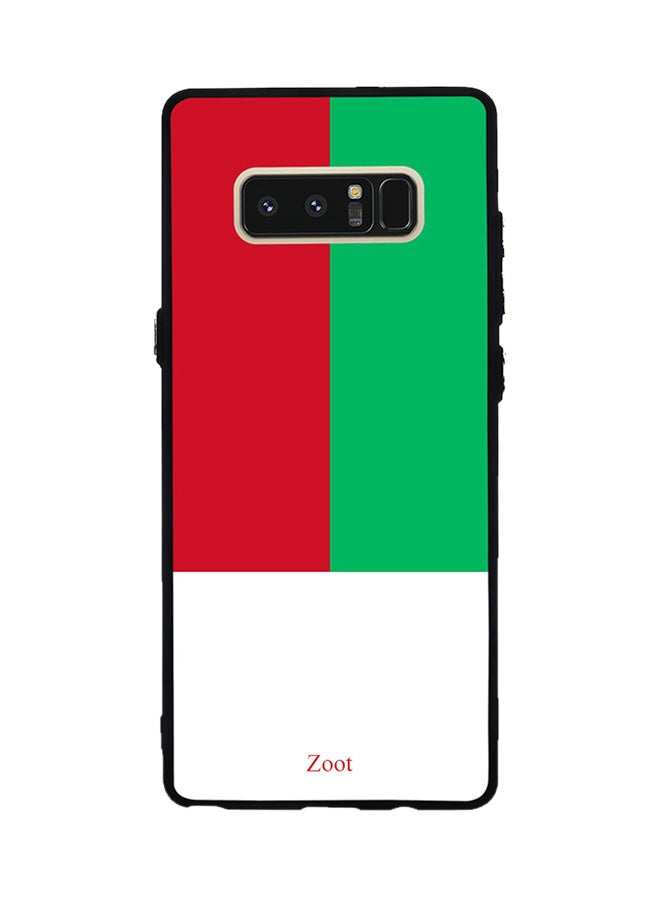 Zoot Thermoplastic Polyurethane Protective Case Cover For Samsung Galaxy Note 8 Madagascar Flag