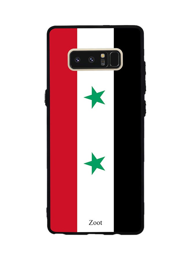 Zoot Thermoplastic Polyurethane Protective Case Cover For Samsung Galaxy Note 8 Syria Flag