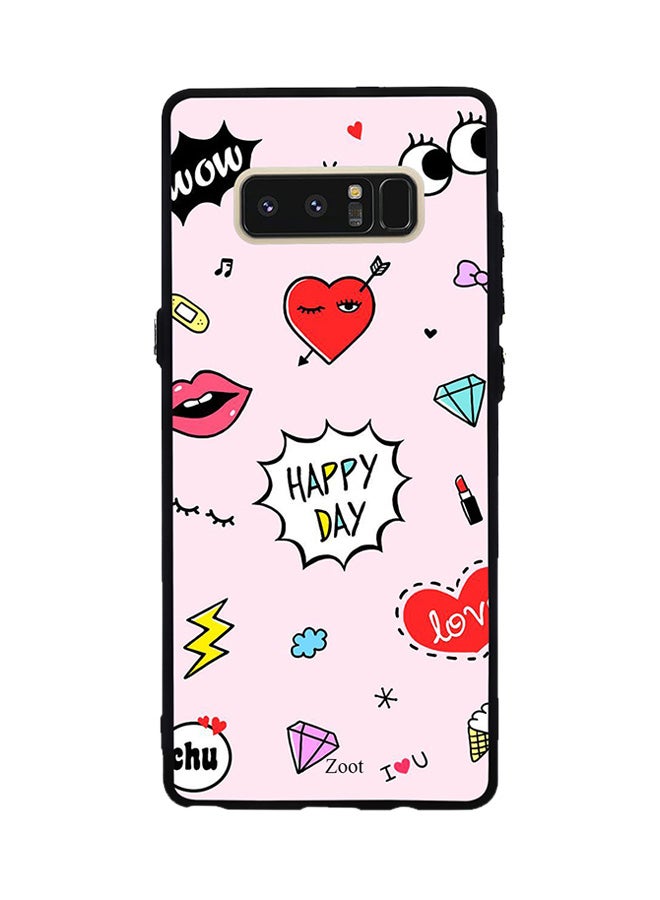 Zoot Thermoplastic Polyurethane Protective Case Cover For Samsung Galaxy Note 8 Happy Day