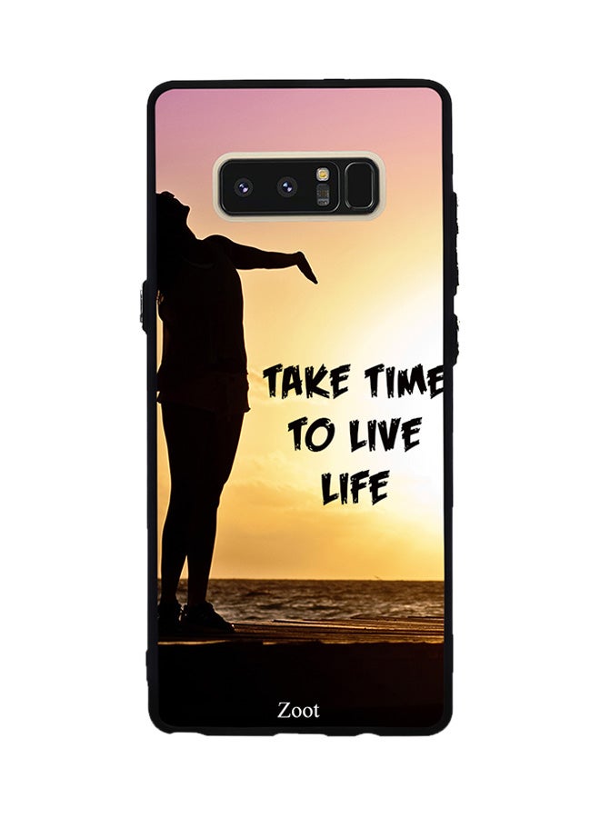 Zoot Thermoplastic Polyurethane Protective Case Cover For Samsung Galaxy Note 8 Take Time To Live Life
