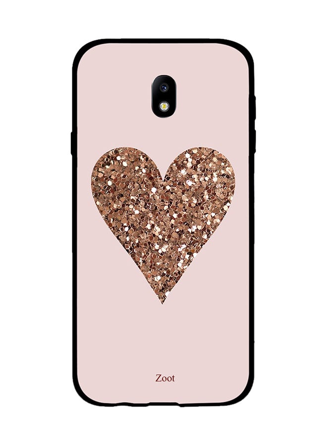 Thermoplastic Polyurethane Protective Case Cover For Samsung Galaxy J7 (2017) Sparkling Love