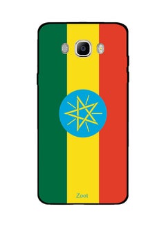 Thermoplastic Polyurethane Protective Case Cover For Samsung Galaxy J7 (2016) Ethiopia Flag