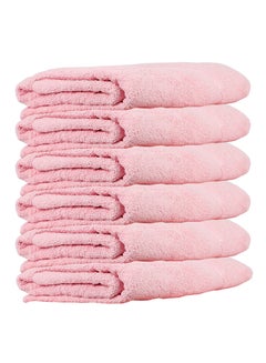 Trident 6-Piece 400 GSM  Hand Towel Set Cotton Candy 40x60cm 