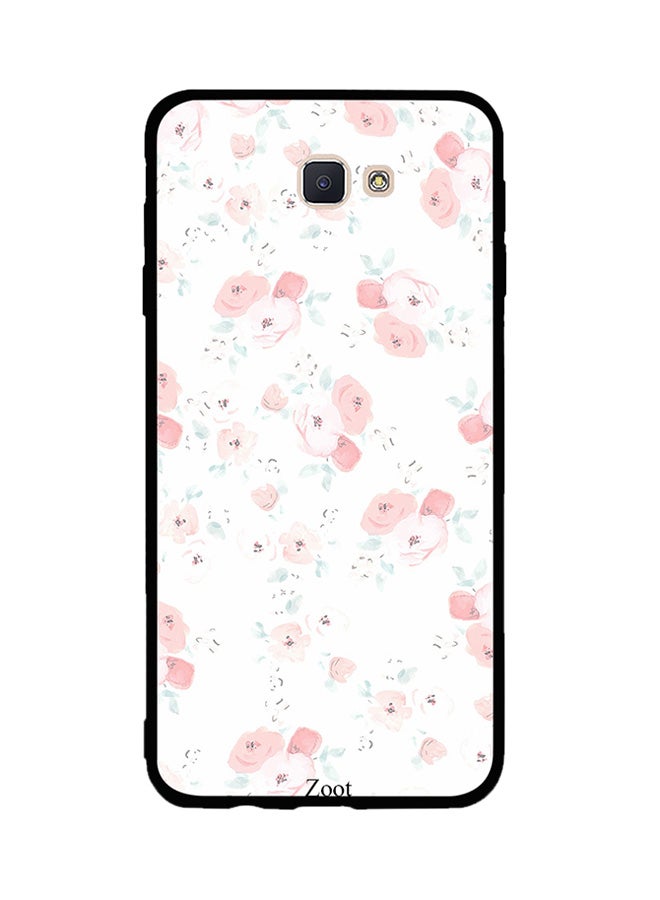 Zoot Thermoplastic Polyurethane Skin Case Cover -for Samsung Galaxy J7 Prime Pink White Floral Pattern Pink White Floral Pattern