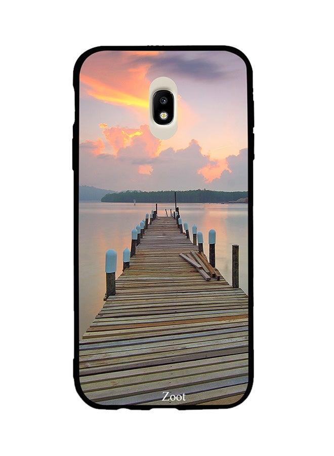 Zoot Thermoplastic Polyurethane Protective Case Cover For Samsung Galaxy J7 Pro Sea Way Wooden