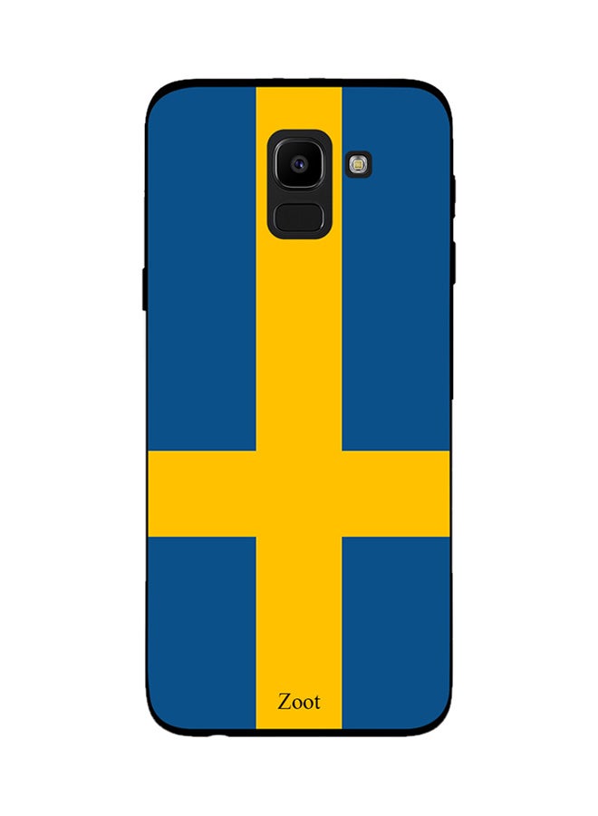 Thermoplastic Polyurethane Protective Case Cover For Samsung Galaxy J6 Sweden Flag