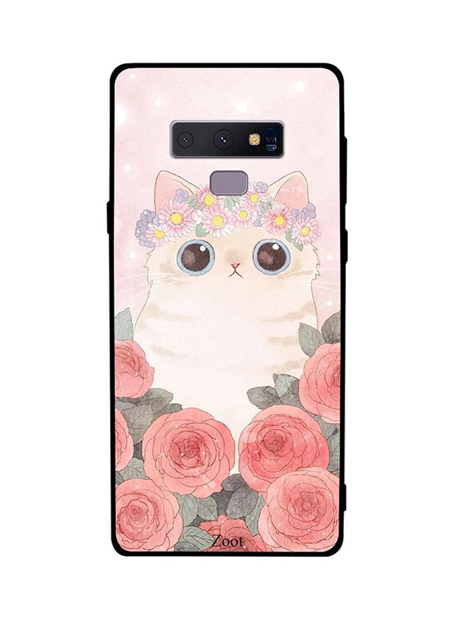 Zoot Thermoplastic Polyurethane Protective Case Cover For Samsung Galaxy Note 9 Cat Roses