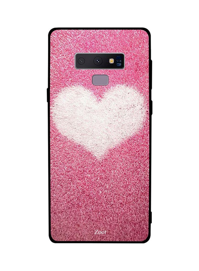 Zoot Thermoplastic Polyurethane Protective Case Cover For Samsung Galaxy Note 9 Pink With White Heart