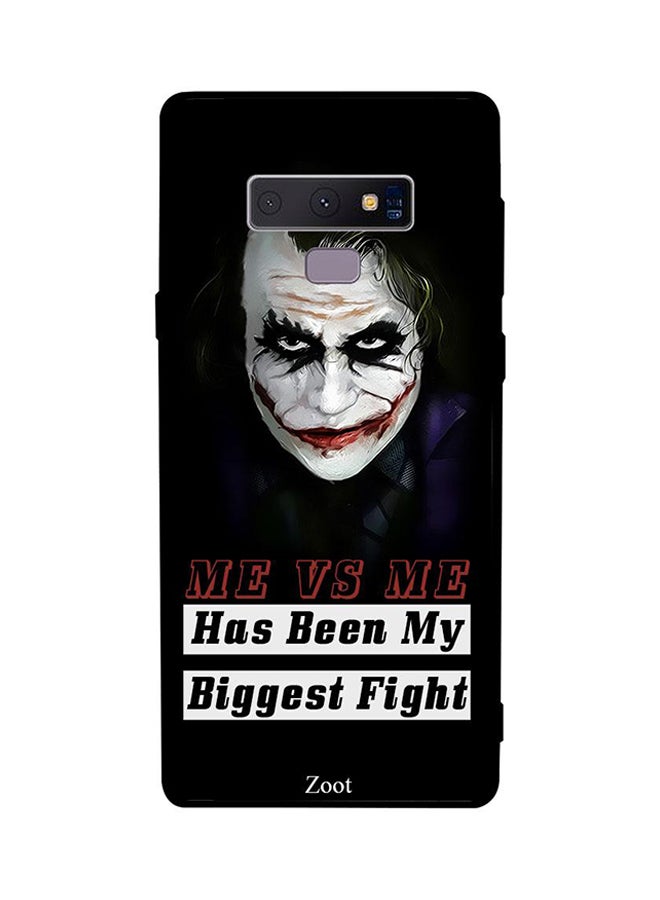 Zoot Thermoplastic Polyurethane Protective Case Cover For Samsung Galaxy Note 9 Me Vs Me Has Been My Biggest Fight 