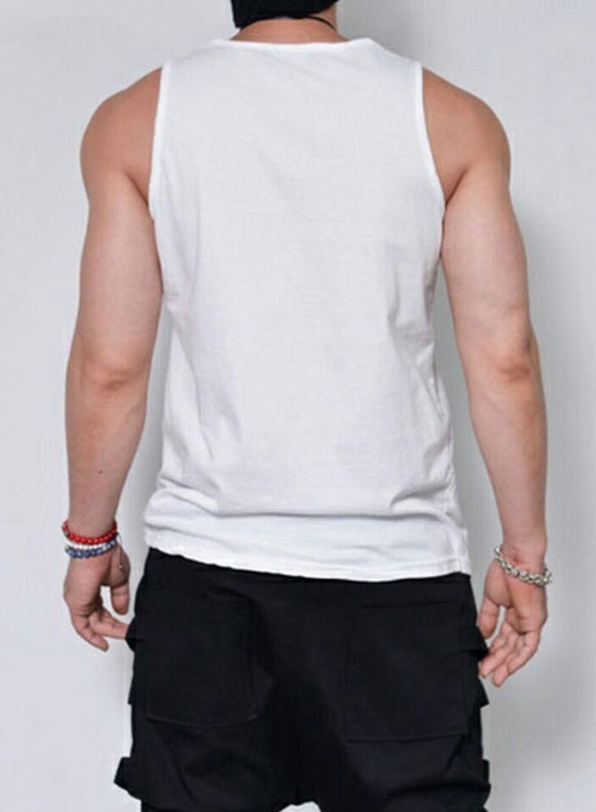 Feather Printed Vest White/Black  - Image 2
