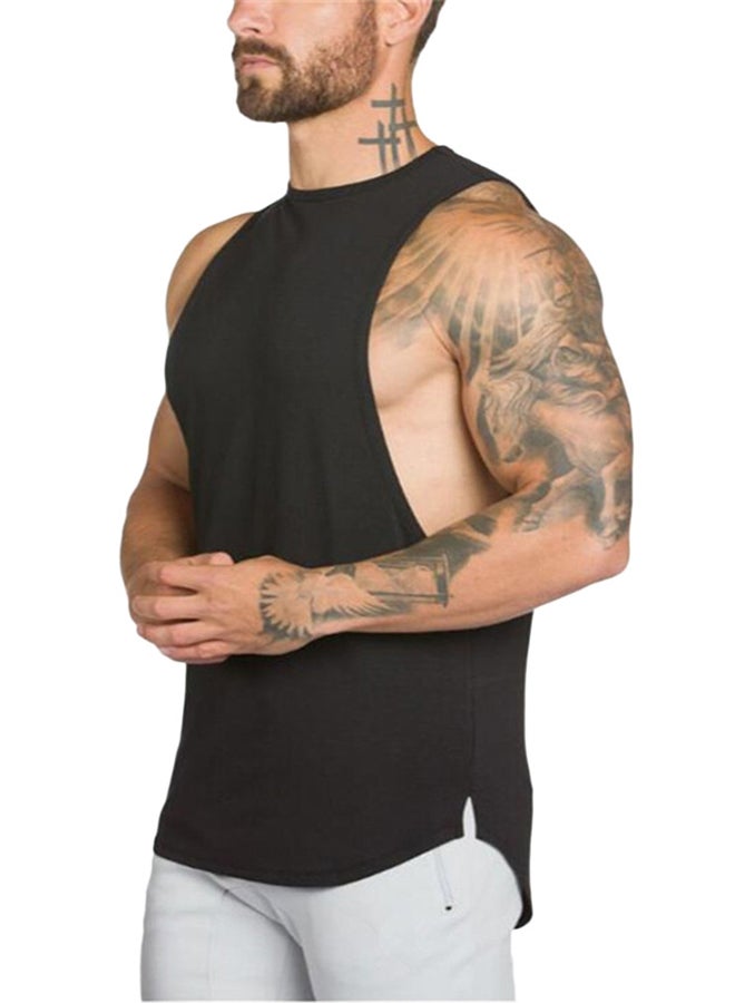 Generic - Sleeveless Gym Vest Black - Image 1