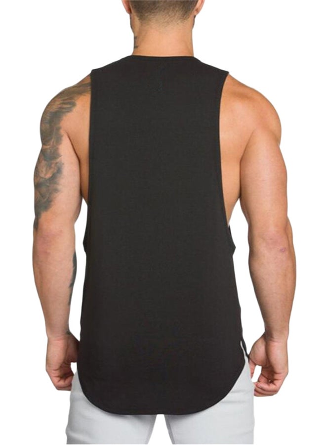 Generic - Sleeveless Gym Vest Black - Image 1