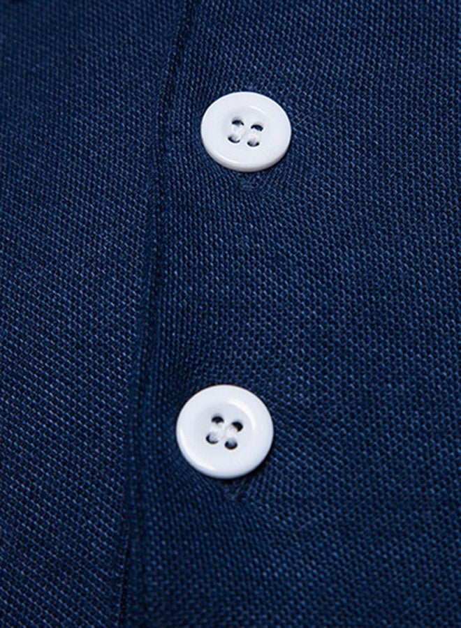Generic - Short Sleeves Polo T-shirt Navy/Red/White - Image 1