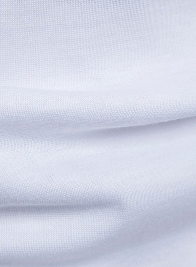 تيشيرت بولو بطبعة أبيض/أسود - Image 4