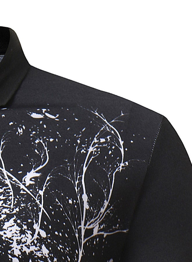 Short Sleeves Polo T-shirt Black/White  - Image 4