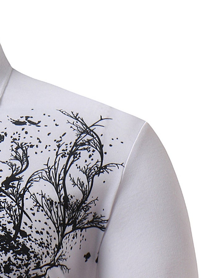 Short Sleeves Polo T-shirt White/Black - Image 4