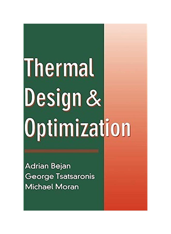 Thermal Design And Optimization Hardcover English by Adrian Bejan - 21-Dec-95