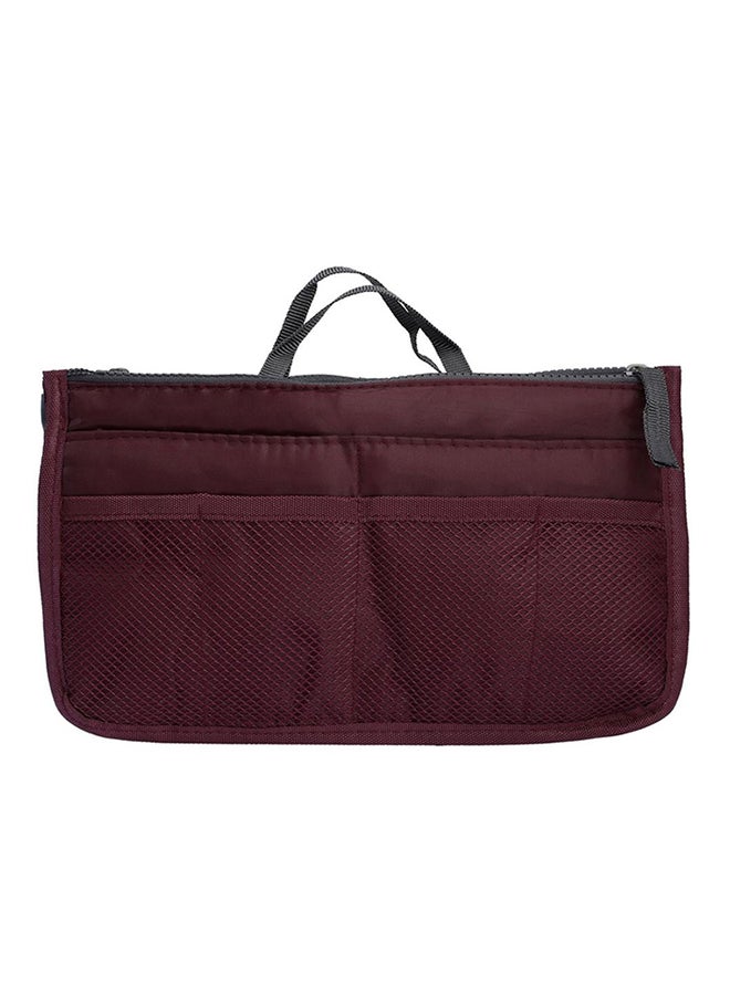 VANDER LIFE Travel Insert Handbag Organiser Burgundy - Image 1