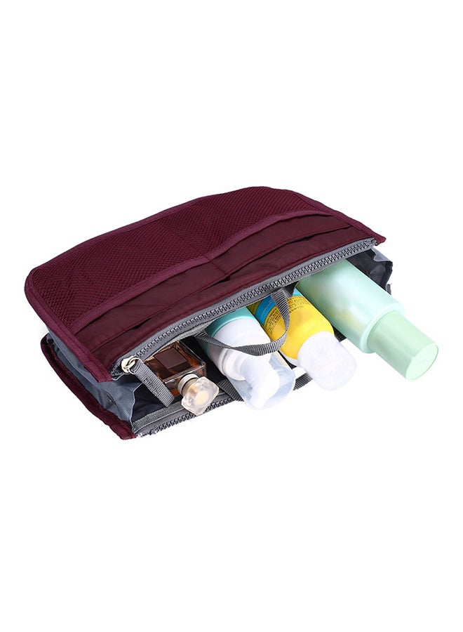 VANDER LIFE Travel Insert Handbag Organiser Burgundy - Image 3