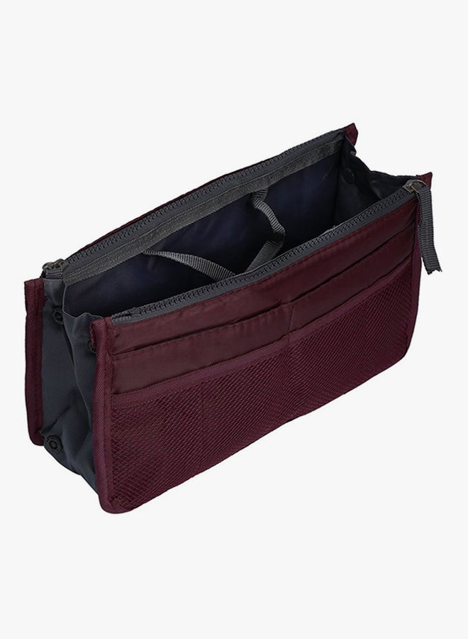 VANDER LIFE Travel Insert Handbag Organiser Burgundy - Image 2