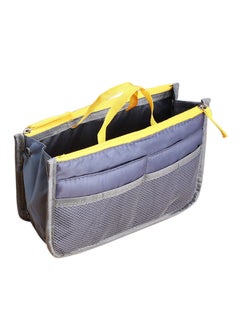 Travel Insert Handbag Organiser Blue/Grey/Yellow