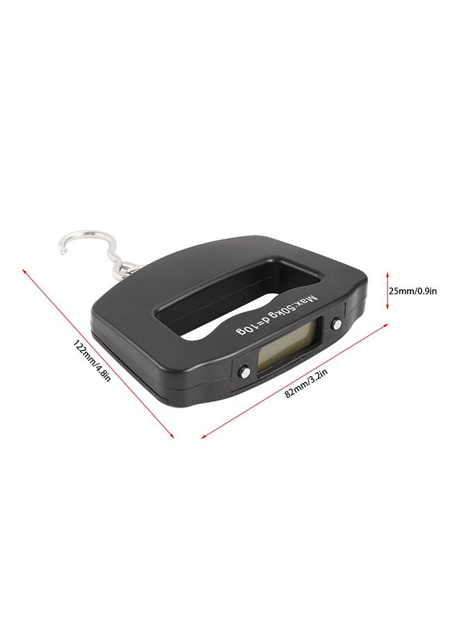 VANDER LIFE Digital LCD Hanging Luggage Weight Hook Scale Silver/Black  - Image 2
