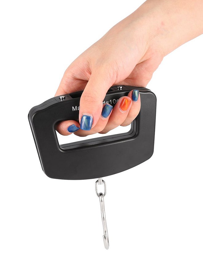 VANDER LIFE Digital LCD Hanging Luggage Weight Hook Scale Silver/Black  - Image 3