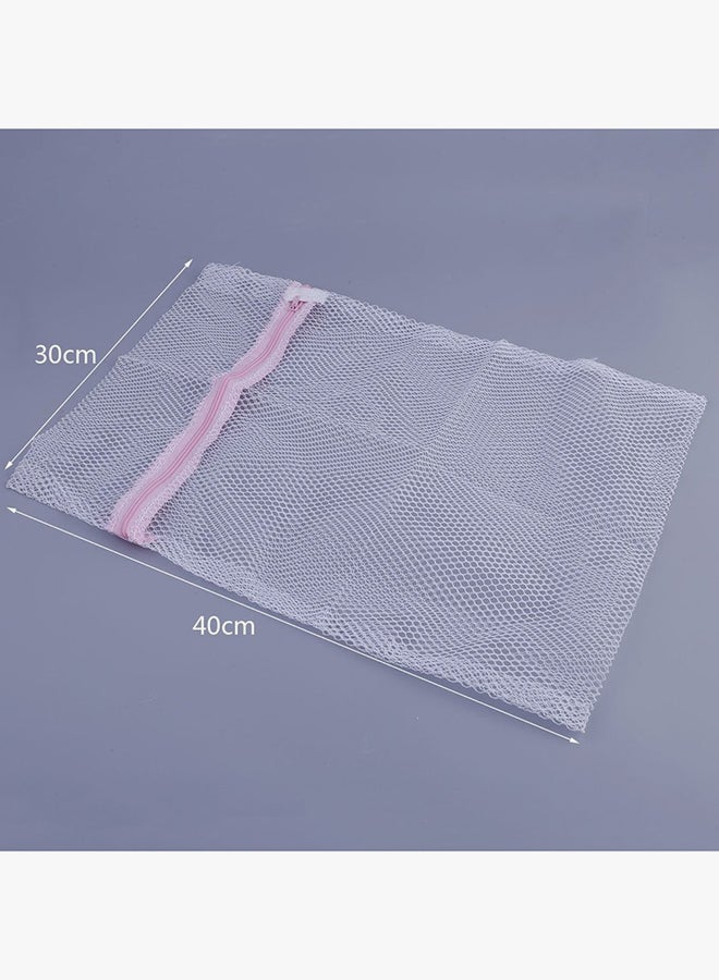 VANDER LIFE Zippered Mesh Laundry Wash Bags White 58 x 47cm - Image 2