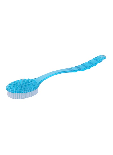 Long Handle Ultra Soft Bath Shower Brush Blue 36.6x7x3centimeter