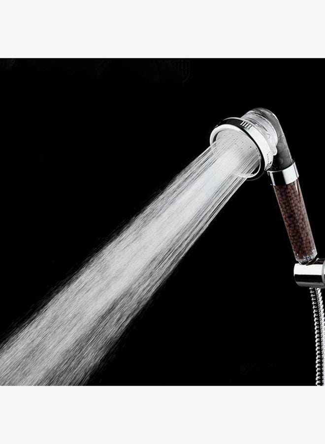 فاندر لايف رشاش استحمام بلون لامع فضي / شفاف 80x250x80مم - Image 2