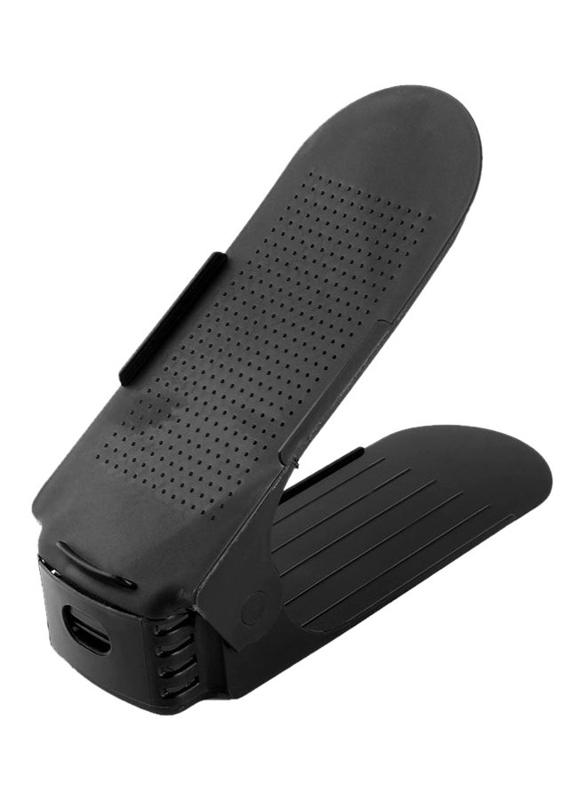 VANDER LIFE Adjustable Shoe Slots Organizer Black - Image 1