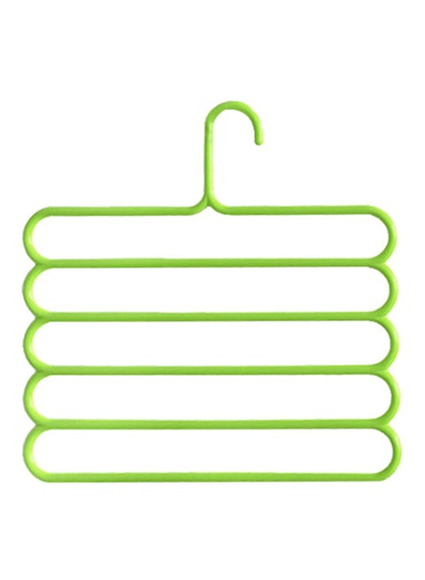 Multipurpose 5 Layers Trouser Hanger Pants Rack Green
