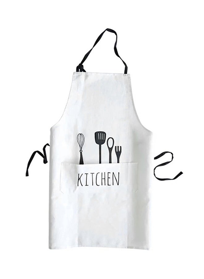 فاندر لايف مريلة مطبخ مع قبعة الطهي أبيض - Image 1