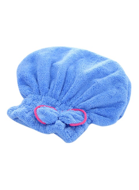 Quick Hair Drying Hat Wrap Cap Blue