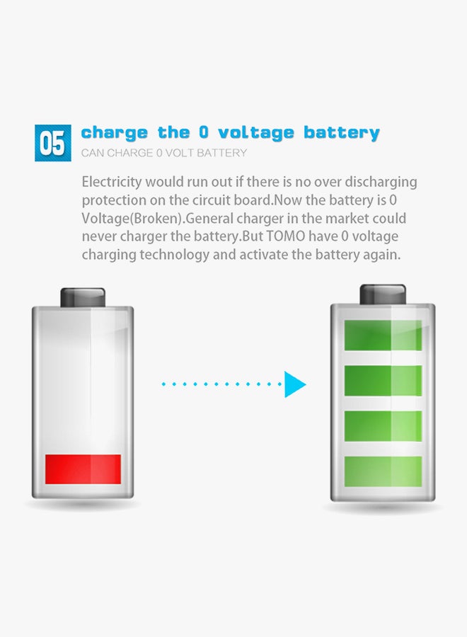 TOMO External USB Charger Power Bank White - Image 2