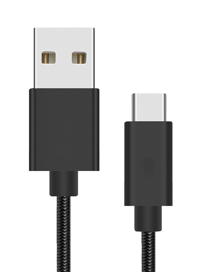 Tomtop USB Type-C Data Sync And Charging Cable Black
